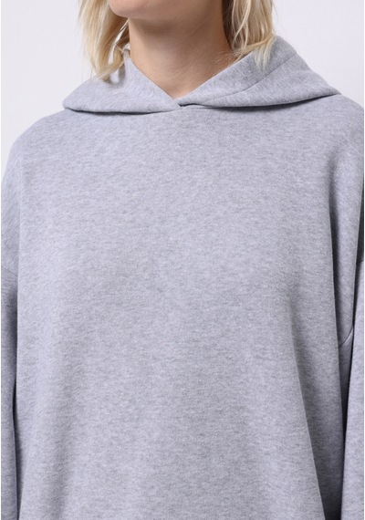 Colin's Colins Oversize Fit Kapüşonlu Düz Kadın Gri Sweatshirt Cl1076447 Q1.v2 Mga Gri Melanj