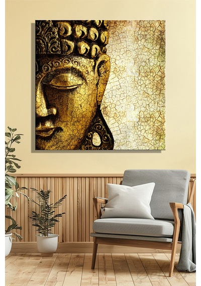 Karetekli Kanvas Duvar Tablosu Modern Salon Mutfak Yatak Odası Ofis Vintage Buddha