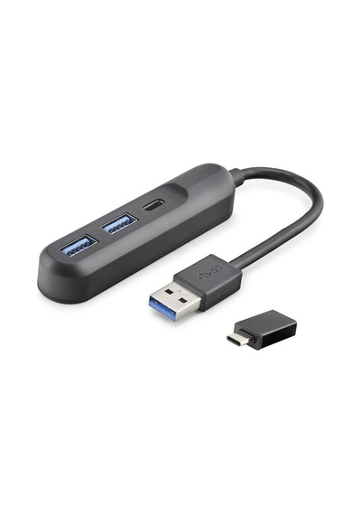 Usb Type-c 3.2 Gen1 Hub 3 Port 5 Gbps Siyah U35g05 Evimdeyokyok