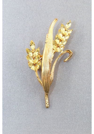 Buğday Başağı Broş. Altın Buğday Başağı Broş. Yaka İğnesi Broş. Kadın Broş. Erkek Broş. Broş. Unisex Gold