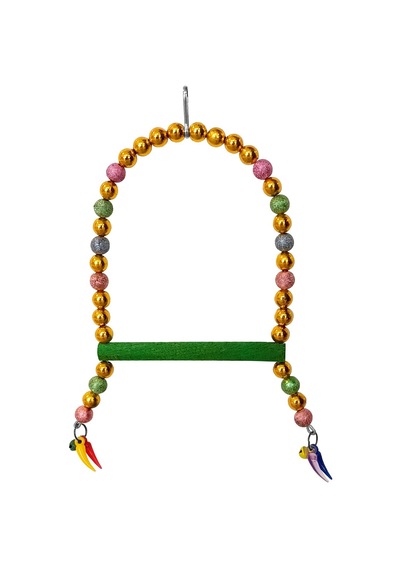 Markapet Boncuklu Parlak Taşlı Kuşu Salıncağı 10-16 CM Çok Renkli