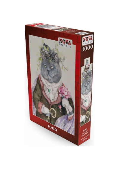 Nova Puzzle 1000 Parça Şair Ruhlu Sosyetik Kedi - Tatiana Plovets