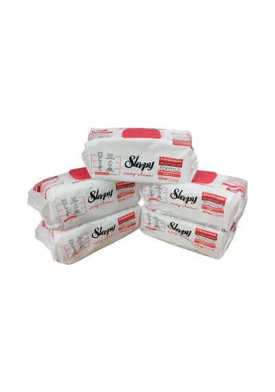 Sleepy Yüzey Temizlik Islak Havlu 5paket 500 Adet Kiraz Çiçeği Kokusu Tekli