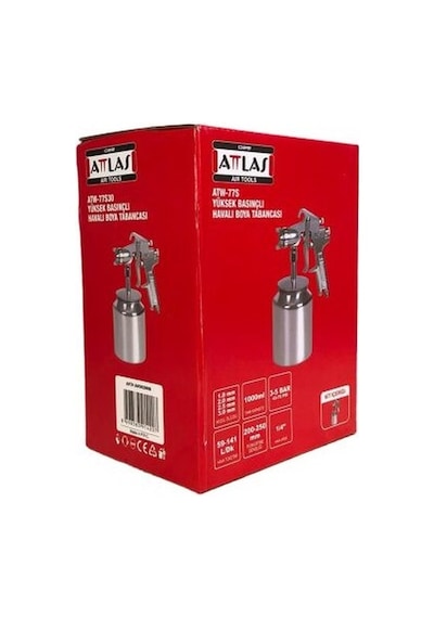 Atlas ATW-77S20 2.0 Nozul Yüksek Basınçlı Havalı Boya Tabancası