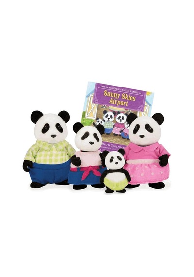 Li'l Woodzeez Panda Ailesi Çok Renkli