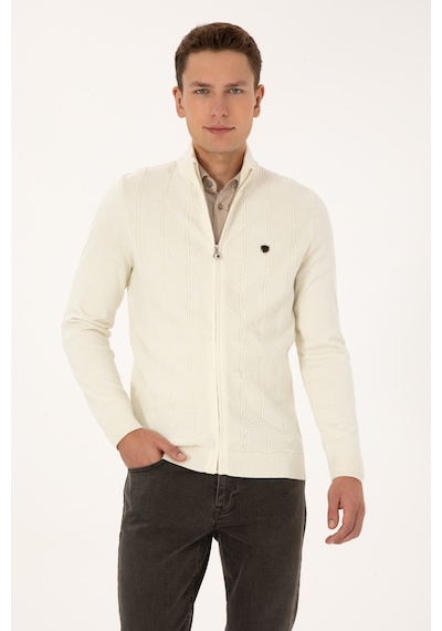 U.s. Polo Assn. Erkek Hırka Triko 50315024-vr256 İnci