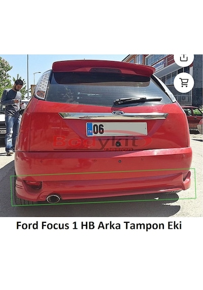 Ford Focus 1 Hb Arka Tampon Eki Boyasız Ham Siyah