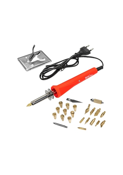 Rox Wood 0142 Ahşap Yakma Ve Hobi Seti 30 Watt - 27 Parça