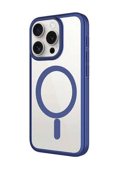 Apple Uyumlu iPhone  15 Pro Max Kılıf Wireless Şarj Özellikli Sert Pc Zore Mat Riksos Magsafe Kapak