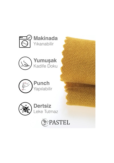 Br Pastel Kadife Dokulu Kadife Çiçeği Rengi Kırlent Yastık Kılıfı Freedom Serisi Punch Için Uygun Kadife Çiçeği