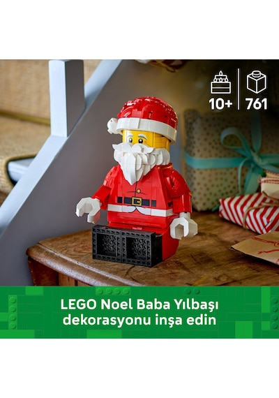 LEGO® Büyük Boyutlu Noel Baba Minifigürü 40820 – 10+ Yaş için Parçalarla İnşa Edilen Yılbaşı Temalı Oyuncak Yapım Seti (761P)