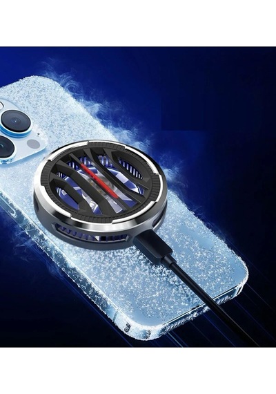 Mıknatıslı Cep Telefon Sessiz Soğutma Fanı Radyatör Soğutucu iOs Uyumlu  Android Pubg Gaming Soğutucu