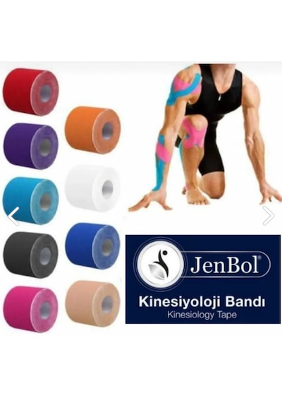 Jenbol Kinezyo Sporcu Bandı Sarı 5 CM x 5 M
