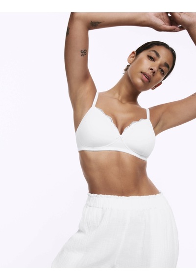 Marks & Spencer Jasmine Dantelli Desteksiz Full Cup Sütyen T33003008 Beyaz