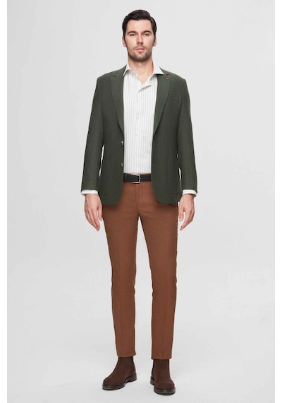 D's Damat Ds Damat Regular Fit Yeşil Armürlü Çift Yırtmaçlı Yünlü Blazer Kumaş Ceket 3hf04ır224361 401 D's Damat Ds Damat Regular Fit Yeşil Armürlü Çift Yırtmaçlı Yünlü Blazer Kumaş Ceket 3hf04ır224361 401