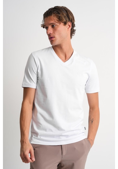 Alexander Gardi V Yaka Basic T-shirt Beyaz