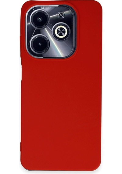 Newface İnfinix Hot 40i Kılıf First Silikon - Kırmızı Kırmızı