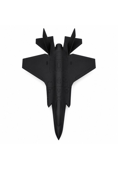 30 Cm Siyah Modern Jet Uçağı Dekoratif Masaüstü Biblo Teknolojik Tasarımlı Uçak Maketi Ofis Ve Oyun Odası Dekoru