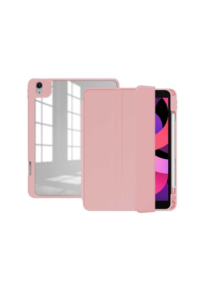 Apple Uyumlu iPad, Pro 12.9 3. 4. 5. 6. Nesil Kılıf Kalem Bölmeli Arkası Şeffaf 2018 - 2022 Nort
