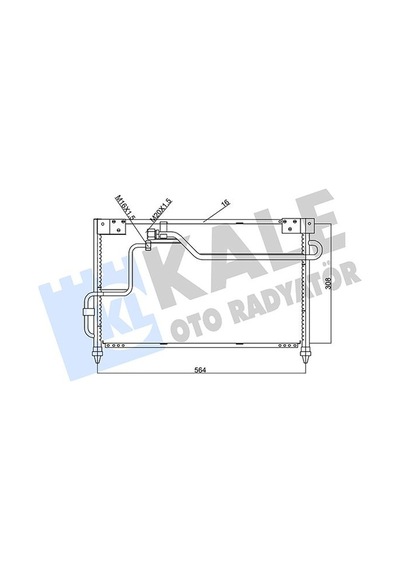 Kale Klıma Radyatoru Mazda 626 1.8 2.0 1992-1997 Klr-387200