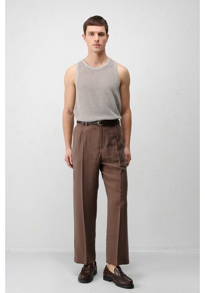 Antioch Lyocell Relaxed Fit Pileli Erkek Pantolon Kahve