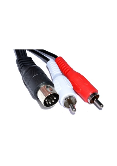 5 Pin Din To 2 Rca Kablo 1.5 Mt