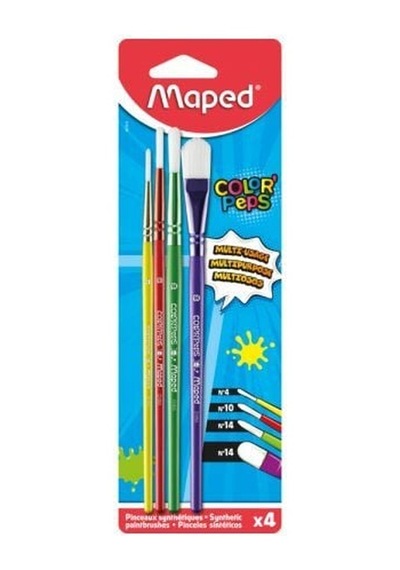 Maped 867810 Color Peps Sentetik 4 Parça Kıl Fırça