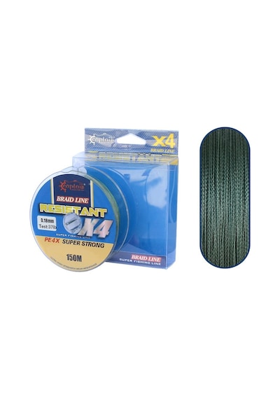Captain Resistant 4x 150m İp Misina Yeşil - 0.18mm