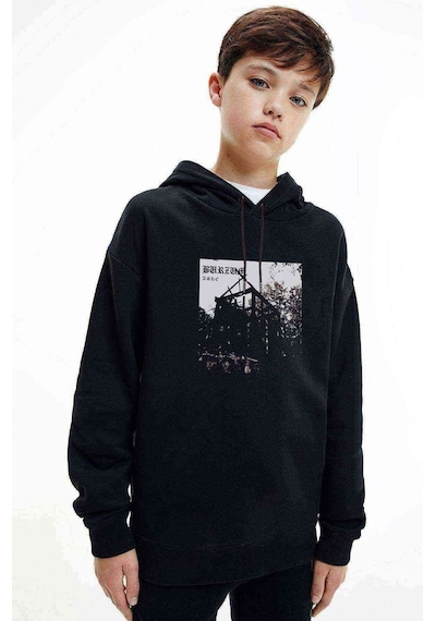 Tshirthane Burzum Aske Metal Rock Müzik Baskılı Unisex Çocuk Sweatshirt Siyah