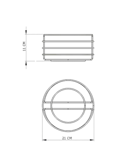 Edora Home Rose Paslanmaz Yuvarlak Ekmek Sepeti Makrome - Çok Amaçlı Metal Rose