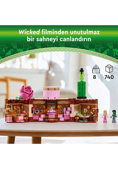 LEGO® Wicked Glinda ve Elphaba’nın Yurdu 75683 - 8 Yaş ve Üzeri Çocuklar için 2 Mini Bebek İçeren Fantastik Oyuncak Yapım Seti (740 Parça)