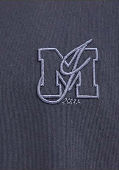Mavi - Mj Logo Detaylı Gri Tişört 0612885-70101