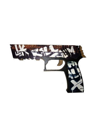 Ahşap Cs-Go P250 Kill Wasteland Rebel Tabanca Oyuncak Set