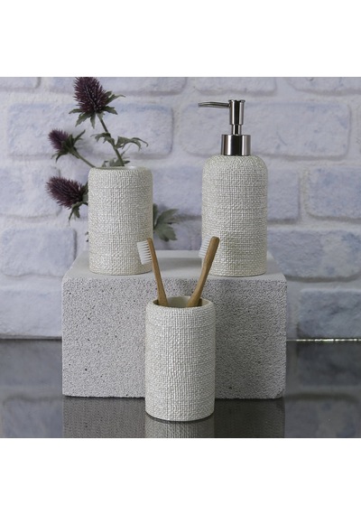 Natural Diş Fırçalık İnci Bej