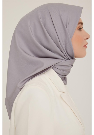 Armine Düz Twill Eşarp - Gri 772 - Gri 772