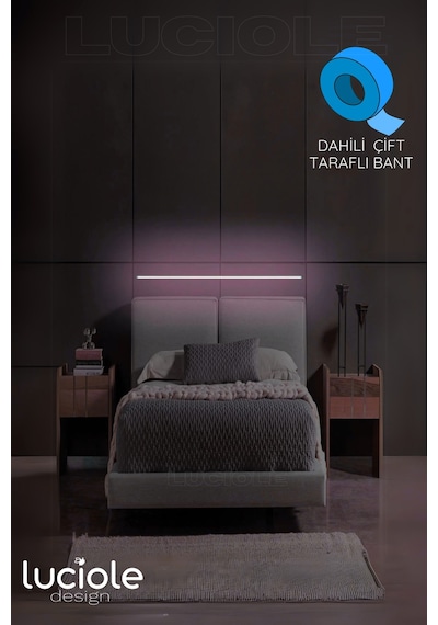 Rgb Led Abajur Aplik Gece Lambası Lambader Renkli Uzaktan Kumandalı Işık - Ledtube2