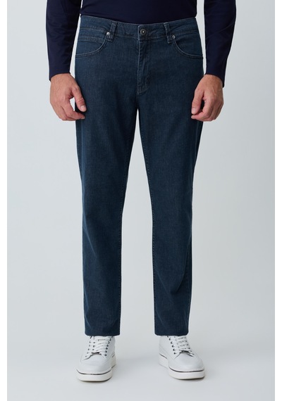 Morven Erkek Lacivert Denim 5 Cep Dynamic Fit Jean Kot Pantolon 26ms003033200 Lacivert