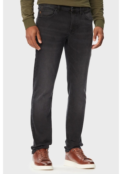 Boss Pamuklu Slim Fit Düz Paça Jeans Erkek Kot Pantolon 50471010 008 Siyah