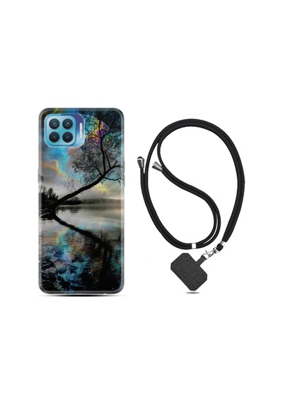Oppo Reno 4 Lite Kılıf Boyun Askılı Dream World 1839