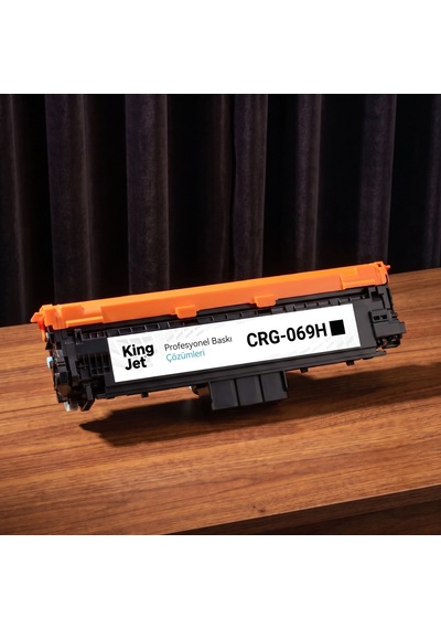 Kingjet Canon Uyumlu Crg-069h Siyah Yüksek Kapasiteli Tekli Çipli Uyumlu  Toner İ-sensys Lbp673cdw