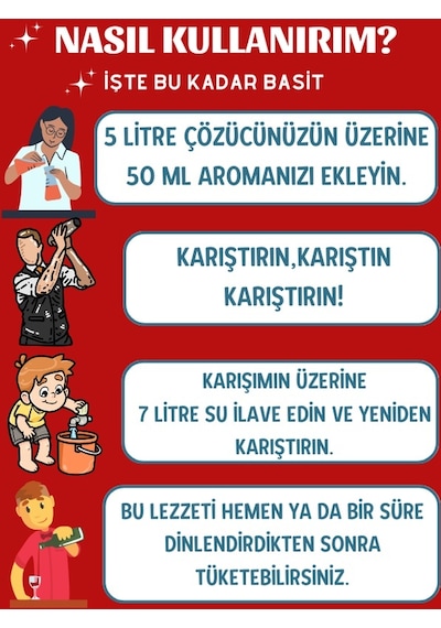 Sek Aroma Red Hazır Karışım Malt Kiti Hazır Karışım Malt Aroması 50 ML - 5 L Uyumlu