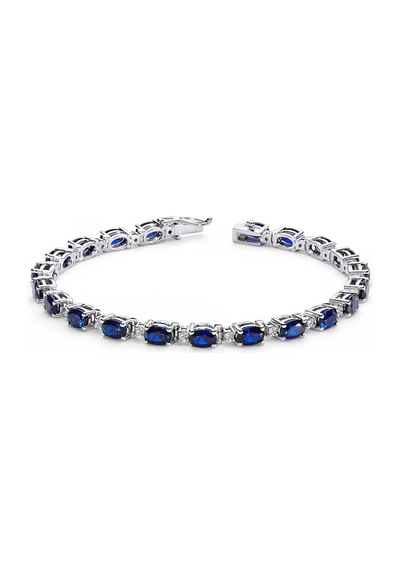 Lova Pırlantalı Oval Safir Bileklik -  4080002