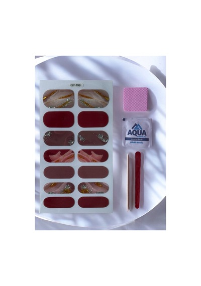 Jelüx Palette Pastel Renkli Yapışkan Tam Kaplama Jel Tırnak Seti Bakım Kiti İle 5 Boy 14 Adet 19134069