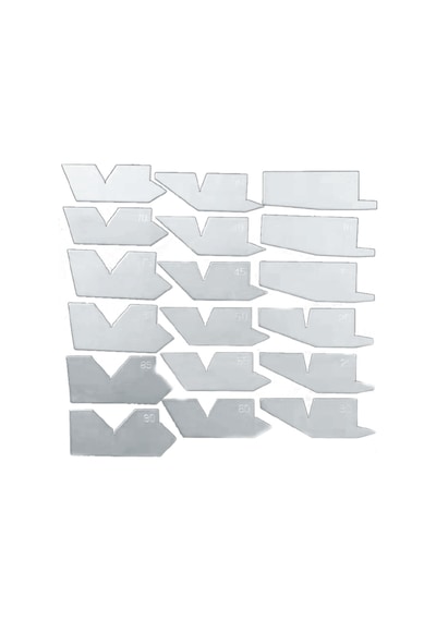 Werka W5123-S18 18 Parça Açı Mastar Seti 5-90°X0.5°X18