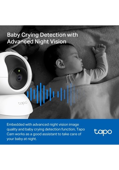 TP-Link Tapo C200 Full HD 1080p Gece Görüşlü Wi-Fi Kamera + Kingston Canvas 64GB microSD