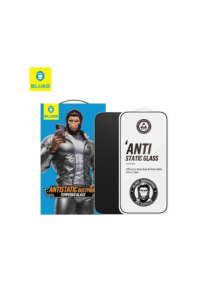 İphone 15/16 Uyumlu Anti Static Hd Clear Çerçevesiz Cam Ekran Koruyucu - Parmak İzi Önleyici