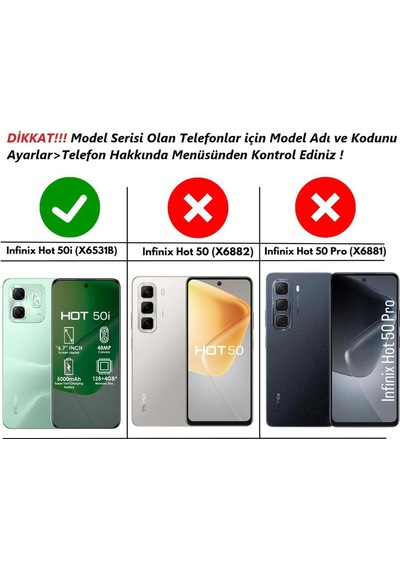 Infinix Hot 50i Uyumlu Kılıf Yüzüklü Standlı Extra Darbe Koruma Sert Silikon Kapak - Siyah