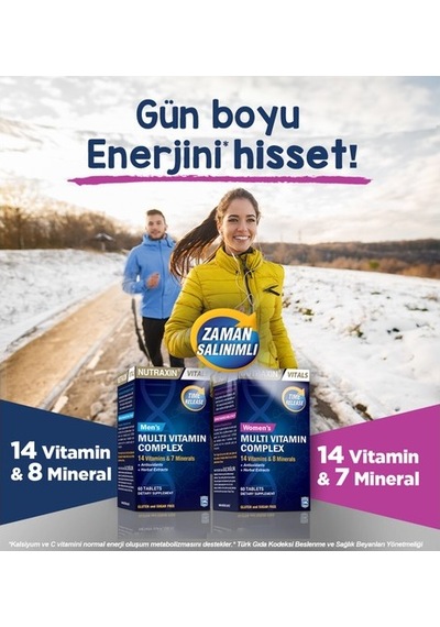 Nutraxin Multivitamin Kadın 60 Tablet