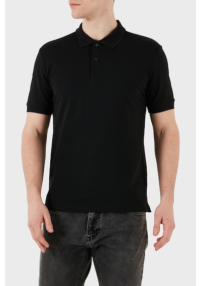 Calvin Klein Erkek Polo Yaka T Shirt K10k114484 Beh Siyah Siyah