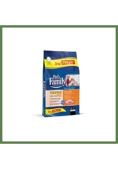 Pets Family Yavru Köpek Maması Kuzu 2000+700g 1 Adet Hb006